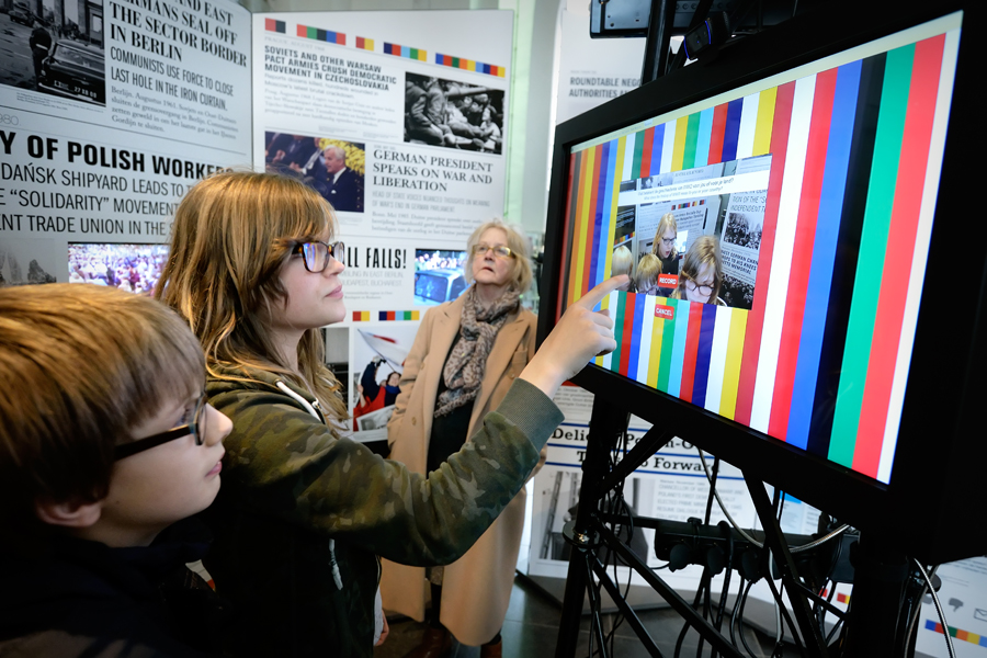 Reizende tentoonstelling videotoepassing